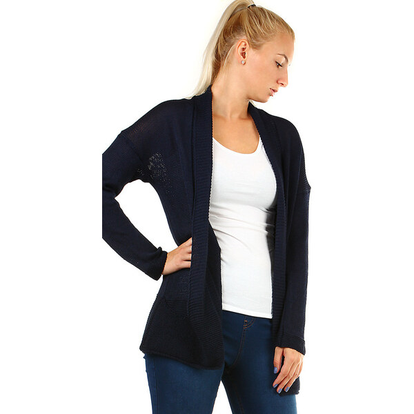 Glara Pletený kardigán s vreckami 8396839
