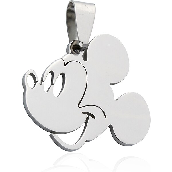 BM Jewellery Prívesok Mickey Mouse veľký z chirurgickej ocele S849030 13006033