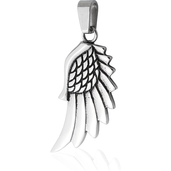 BM Jewellery Prívesok anjelské krídlo z chirurgickej ocele S488080 10400118