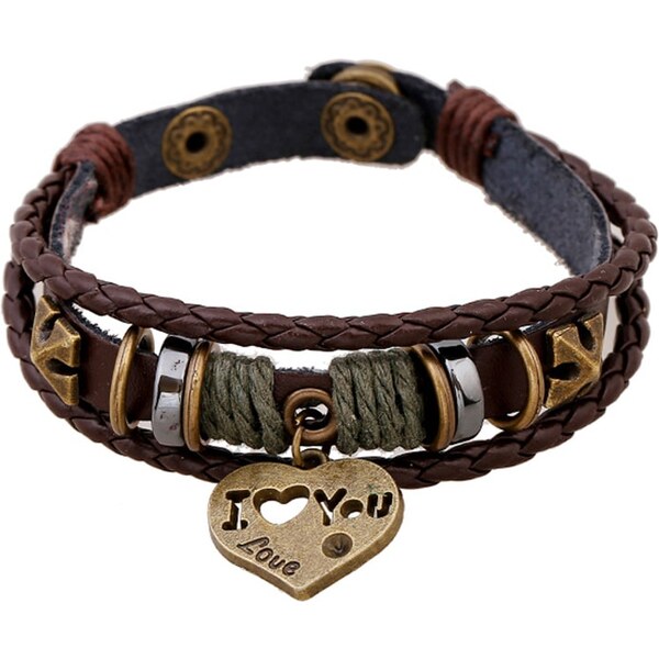 Buďchlap Pánsky náramok I LOVE YOU 65637837