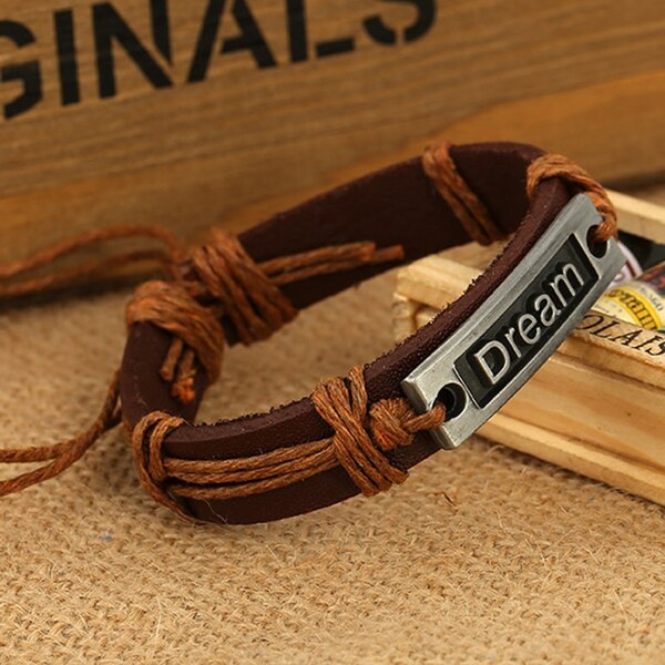 Buďchlap Dream náramok v svetlo-hnedom prevedení 65637841