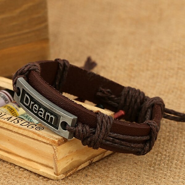 Buďchlap Dream náramok v tmavo-hnedom prevedení 65637842