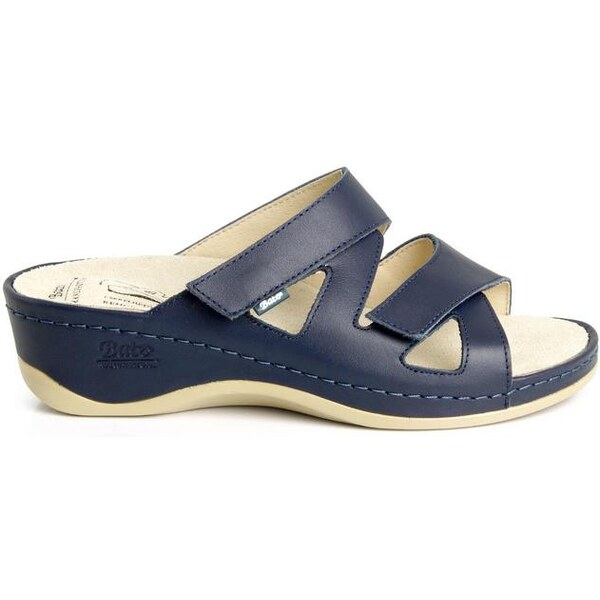 Dámske kožené modré šľapky BATZ EVELIN 5435479