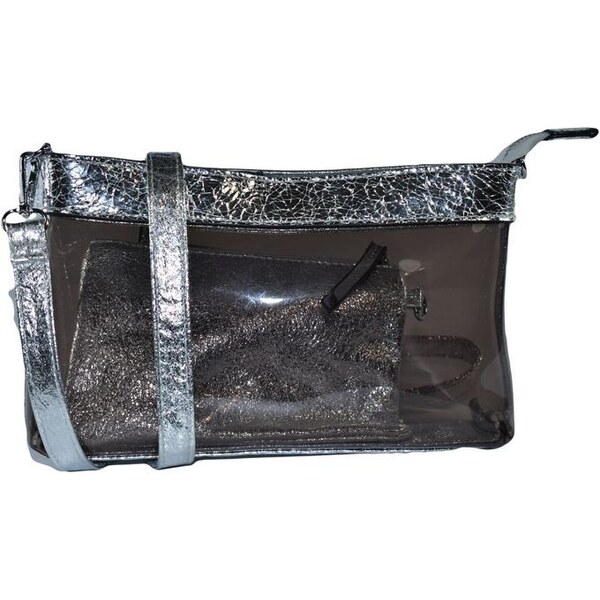 JOHN-C Dámska strieborná kabelka DELIX 5348757