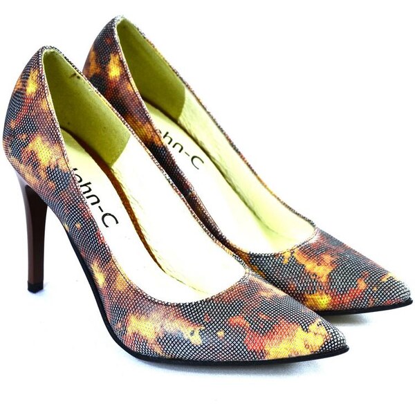 JOHN-C Dámske kožené lodičky BRYA 4358040