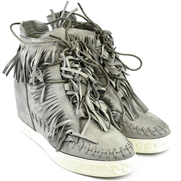 SEASTAR Dámske sivé vysoké tenisky CHEW 8564575