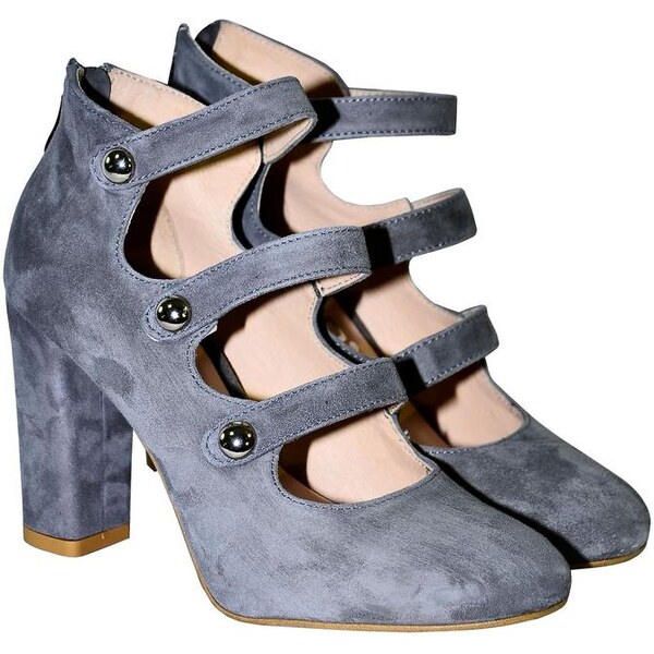 KARINO DÁMSKE SIVÉ SEMIŠOVÉ TOPÁNKY VALERY 4358748