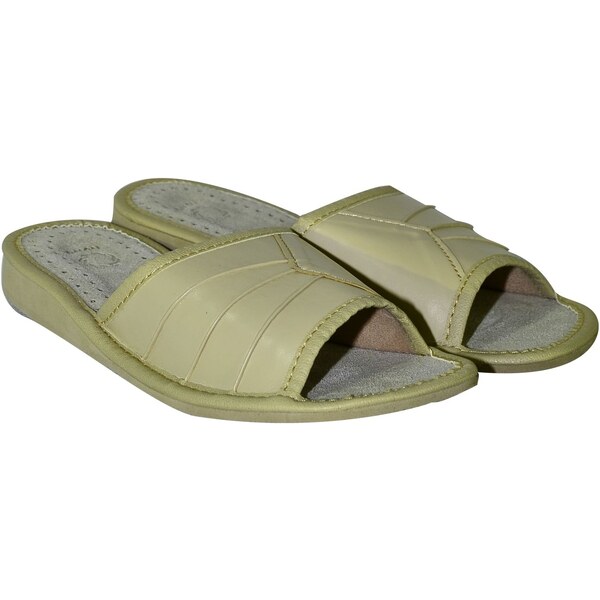 JOHN-C Dámske béžové letné papuče CLAUDIE 4358908