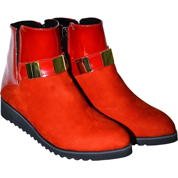 ALEX DÁMSKE ČERVENÉ ČLENKOVÉ ČIŽMY HEAVEN 4358961