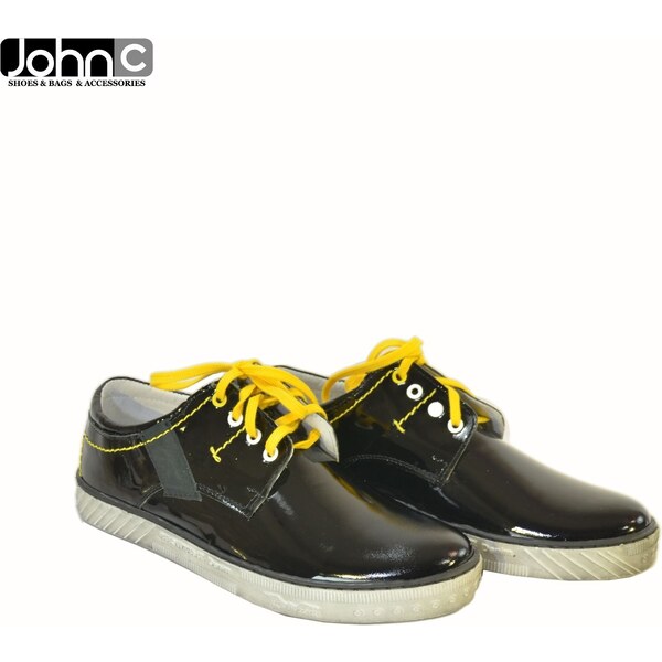 I-GUANA PÁNSKE ČIERNE LAKOVANÉ POLTOPÁNKY ORLAND 8584359