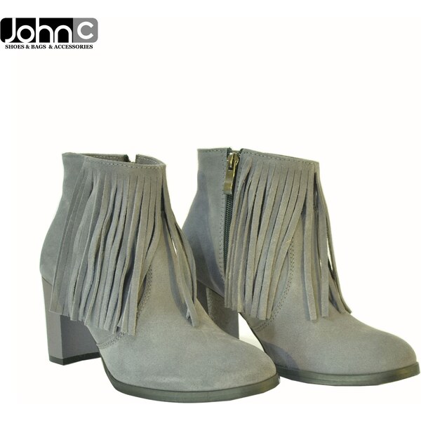 ALEX DÁMSKE SIVÉ ČLENKOVÉ ČIŽMY ROSEALIN 8566837