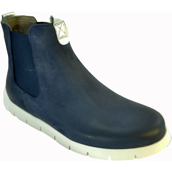 KARINO DÁMSKE MODRÉ KOŽENÉ ČLENKOVÉ JARNÉ ČIŽMY ADRIANA 8566988