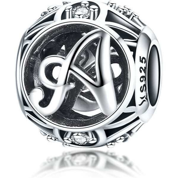 Emporial strieborný prívesok korálka Písmeno A 24464410