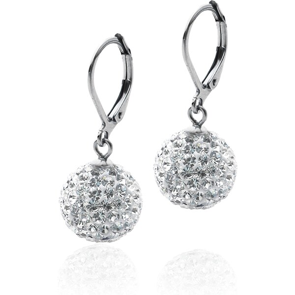 BM Jewellery Náušnice s kryštálmi GLOBE 1,2cm z chirurgickej ocele 10400161