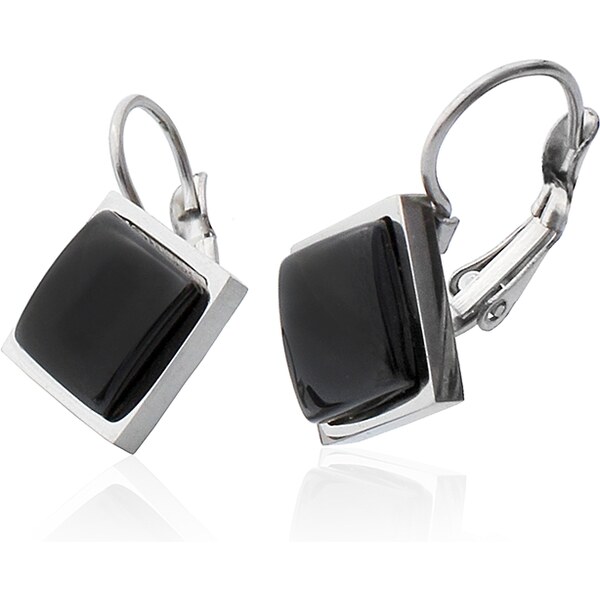 BM Jewellery Náušnice keramické BLACK z chirurgickej ocele S529100 24400760