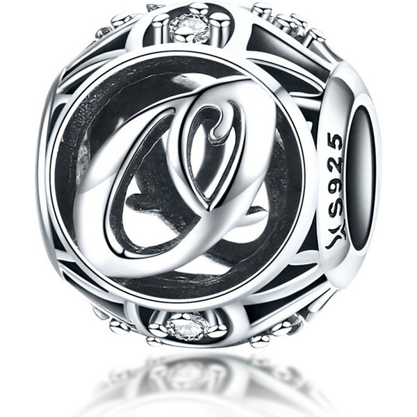 Emporial strieborný prívesok korálka Písmeno O 24464424