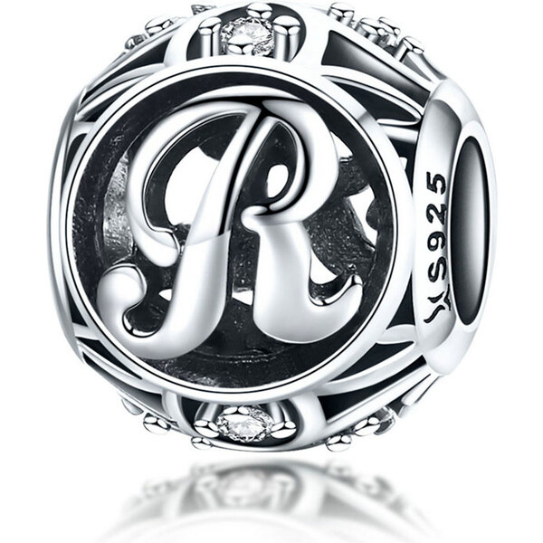 Emporial strieborný prívesok korálka Písmeno R 24464427