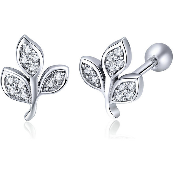 Emporial náušnice Trblietavé lístky SCE431 28157833