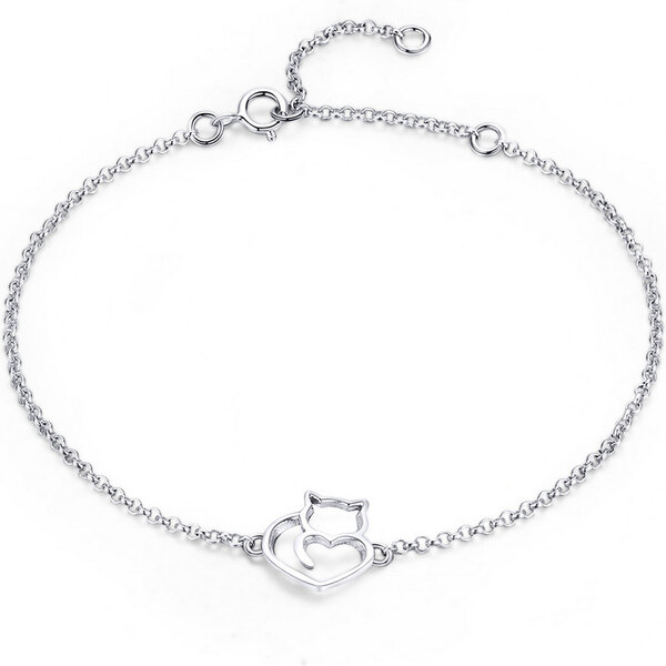 Emporial strieborný náramok Milovaná mačka SCB102 24620272