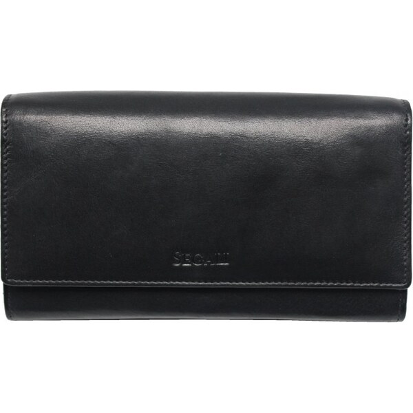 SEGALI Dámska kožená peňaženka SG-228 čierna 35335597