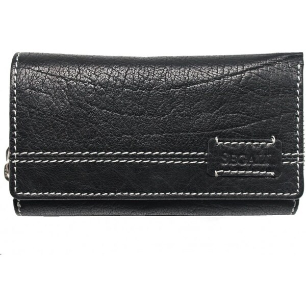 SEGALI Dámska kožená peňaženka SG-21770 čierna 35335600