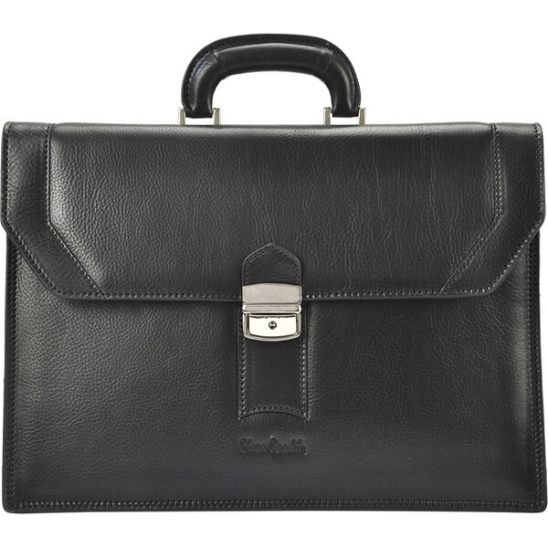 Pierre Cardin Kožená aktovka Pierre Cardin 21205 RM02 čierna 39348177