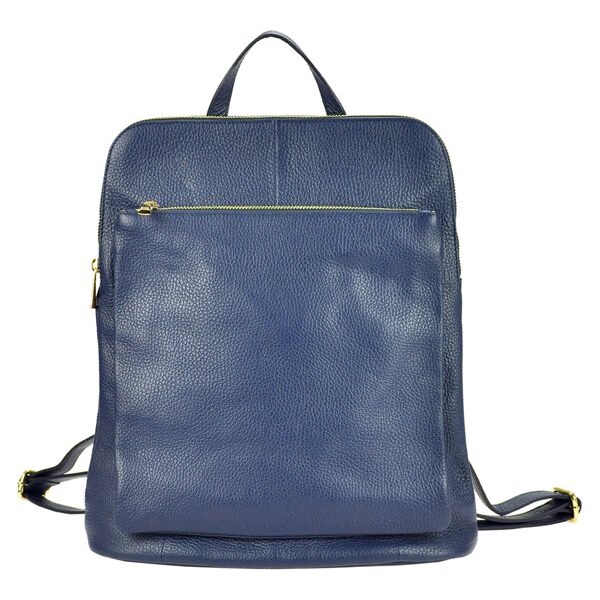 Patrizia Piu Kožený batoh Patrizia Piu Olivie tm. modrý 64538441