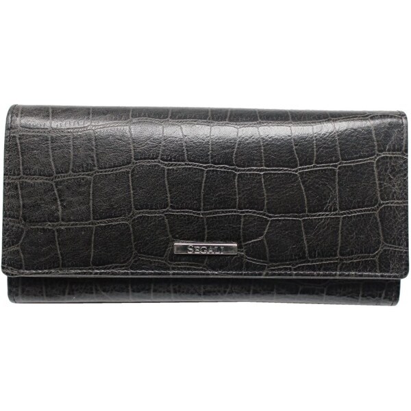 SEGALI Dámska kožená peňaženka SG-27011 čierna 35335604
