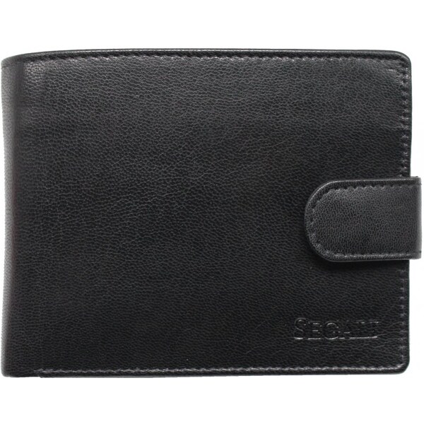 SEGALI Pánska kožená peňaženka SG-22511 čierna 35335617