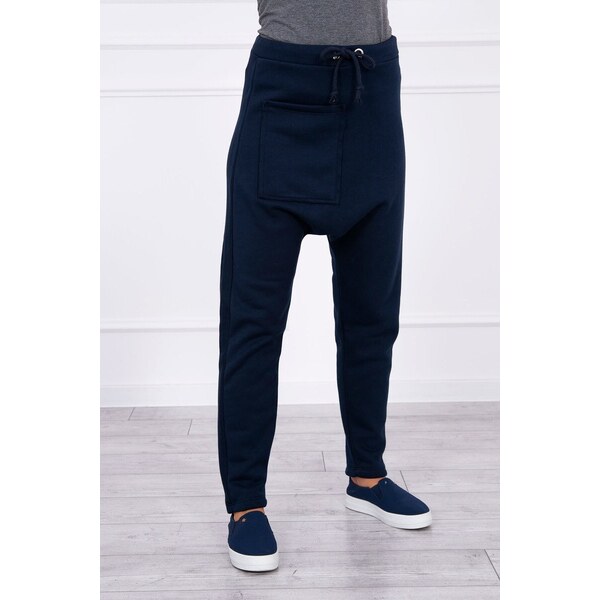 MladaModa Tepláková súprava s nohavicami Baggy námornícka modrá 8554370