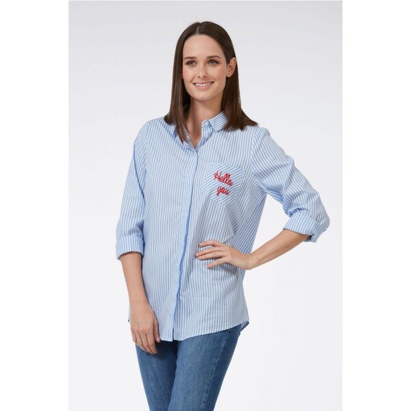 Sugarhill Brighton Sugarhill Boutique Charli Boyfriend Pruhovaná 7076592