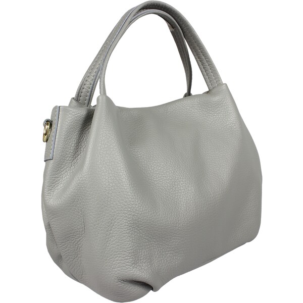 Sivá kožená talianska crossbody kabelka Tea Grigia NovaKabelka.sk 7173989