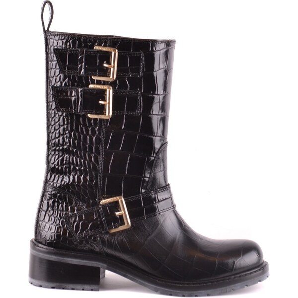 Čierne kožené čižmy Dsquared 66825017