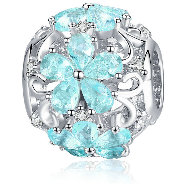 Emporial strieborný prívesok Krištáľová snehová kvetina 24464438