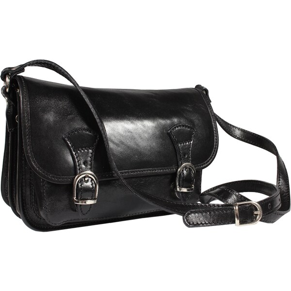 Čierna kožená talianska kabelka Spano Nero NovaKabelka.sk 7337804