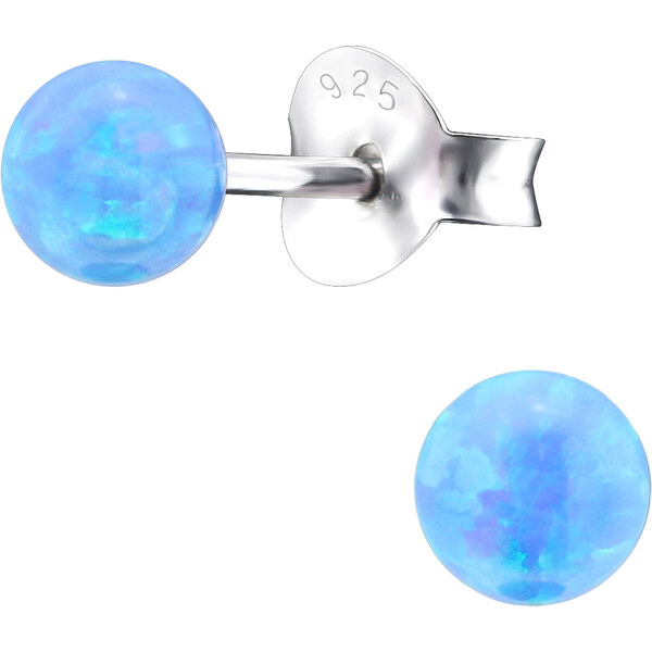 Olivie Strieborné guličky s opálom AZURO 4 mm 1784 14271029