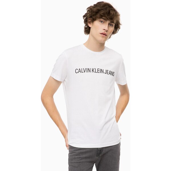 Pánske tričko OU34 biela - Calvin Klein 8527894