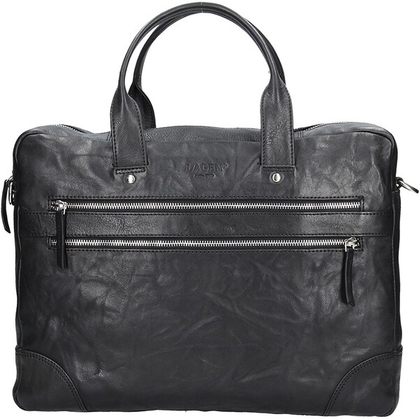 Lagen Pánska kožená taška cez rameno 2333-2 čierna 8315622