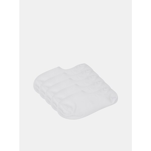 Súprava piatich párov nízkych ponožiek v bielej farbe Jack & Jones 66817228