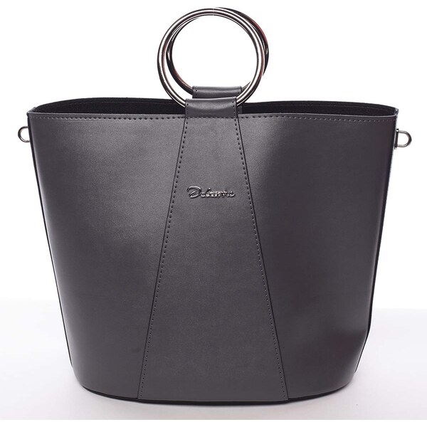 Nadčasová dámska kabelka s organizérom sivá - Delami Karsyn šedá 7887639