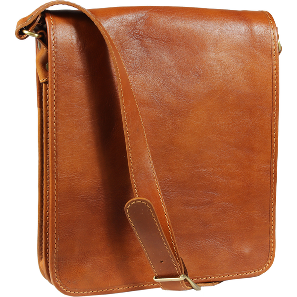 Dámska kožená kabelka cez rameno Mella Marrone Chiaro NovaKabelka.sk 64371685