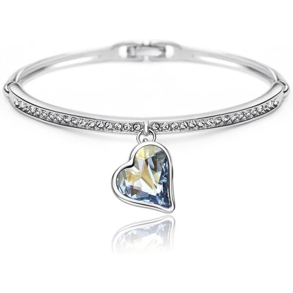 Glory Náramok modré krištáľové srdce 217 7825871