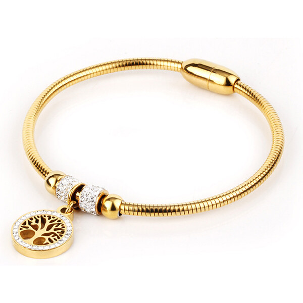 Glory Náramok Strom života zirkóny zlatá 231 7963114