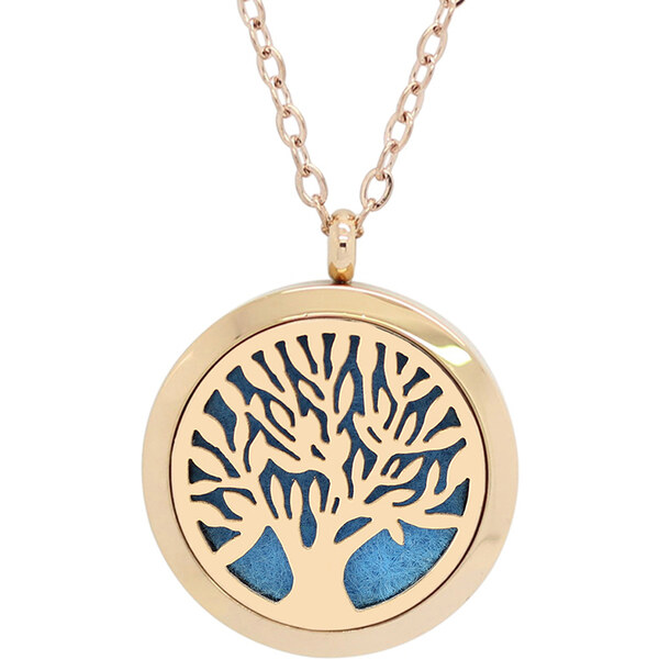 Glory Aróma náhrdelník Strom života ružovozlatá 403 7964905