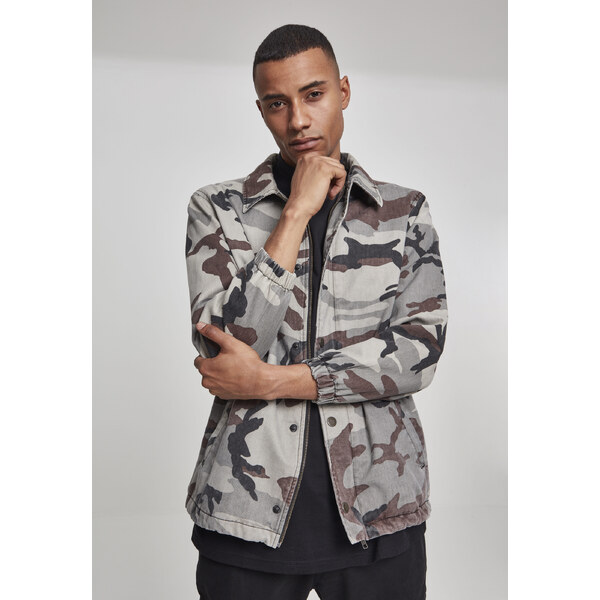 Urban Classics Camouflage cotton jacket gray camouflage 57138343