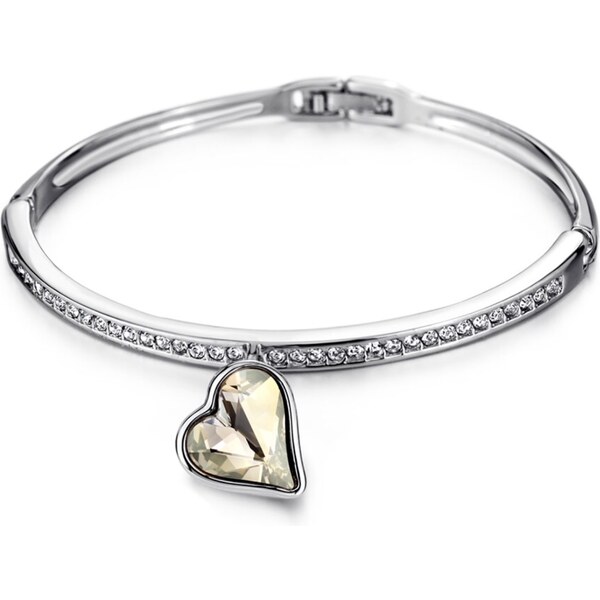 Glory Náramok biele krištáľové srdce 210 8209891