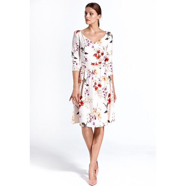 Spoločenské šaty Colett cs27 - ecru 62986201