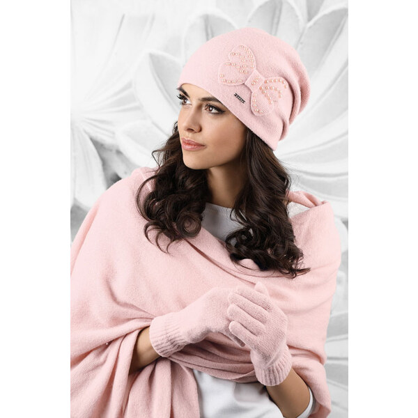 Kamea Ružový dámsky šál na zimu 01, Farba ružová 8268998