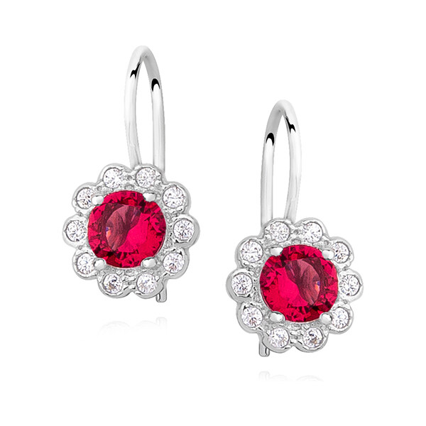 Olivie Detské strieborné náušnice RUBY 1632 14270938