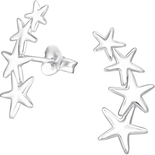 Olivie Strieborné náušnice STAR 1958 14271115